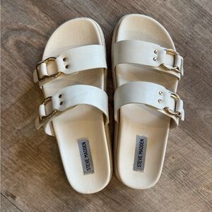 Steve Madden Slides Beige Size 9.5